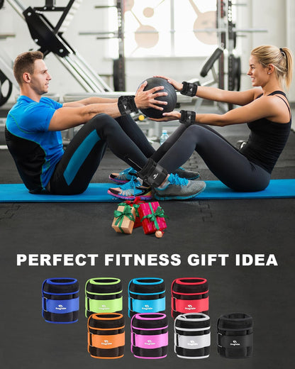 Versatile Adjustable Ankle Weights (1-20 LBS) - Perfect for Jogging, Gymnastics, Aerobics & Physical Therapy - Removable Weight Design