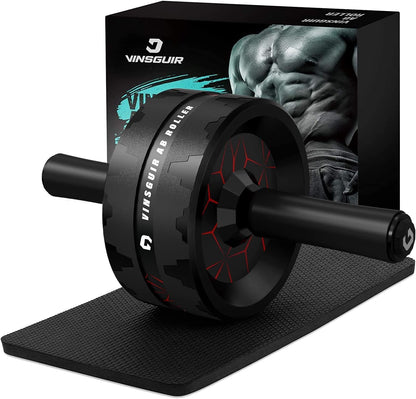 Ultimate Ab Roller Wheel with Knee Pad - Home Gym Essential for Full-Body Strength Training and Core Workout